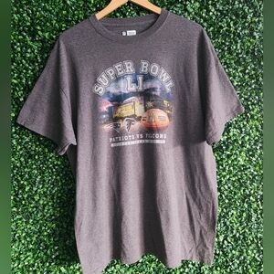 NFL Men's Supee Bowl LI Patriots vs. Falcons Gray T-shirts Size XL